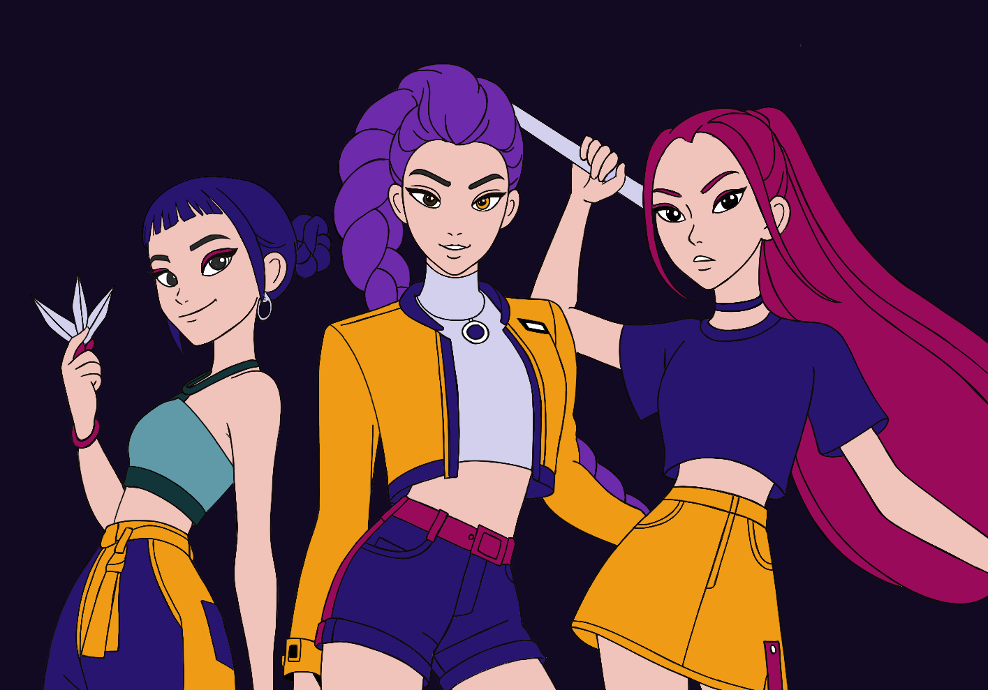 Coloriage Mystere - KPOP Demon Hunter à télécharger