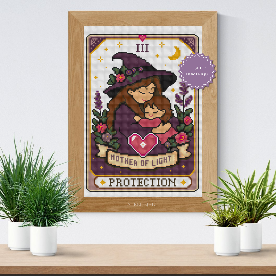 Card Tarot Mother - crossstitch/Diamond painting