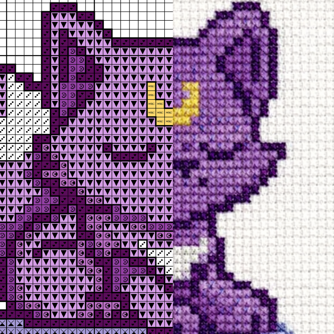 Kitsune Calm - fichier point de croix/DP/pixel