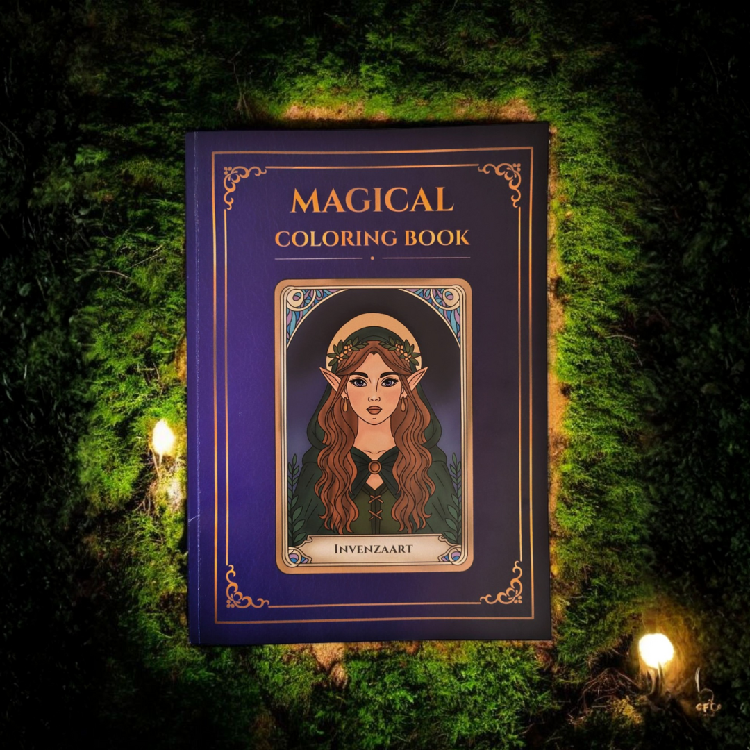 Grimoire Magique à Colorier personnalisé (PDF)