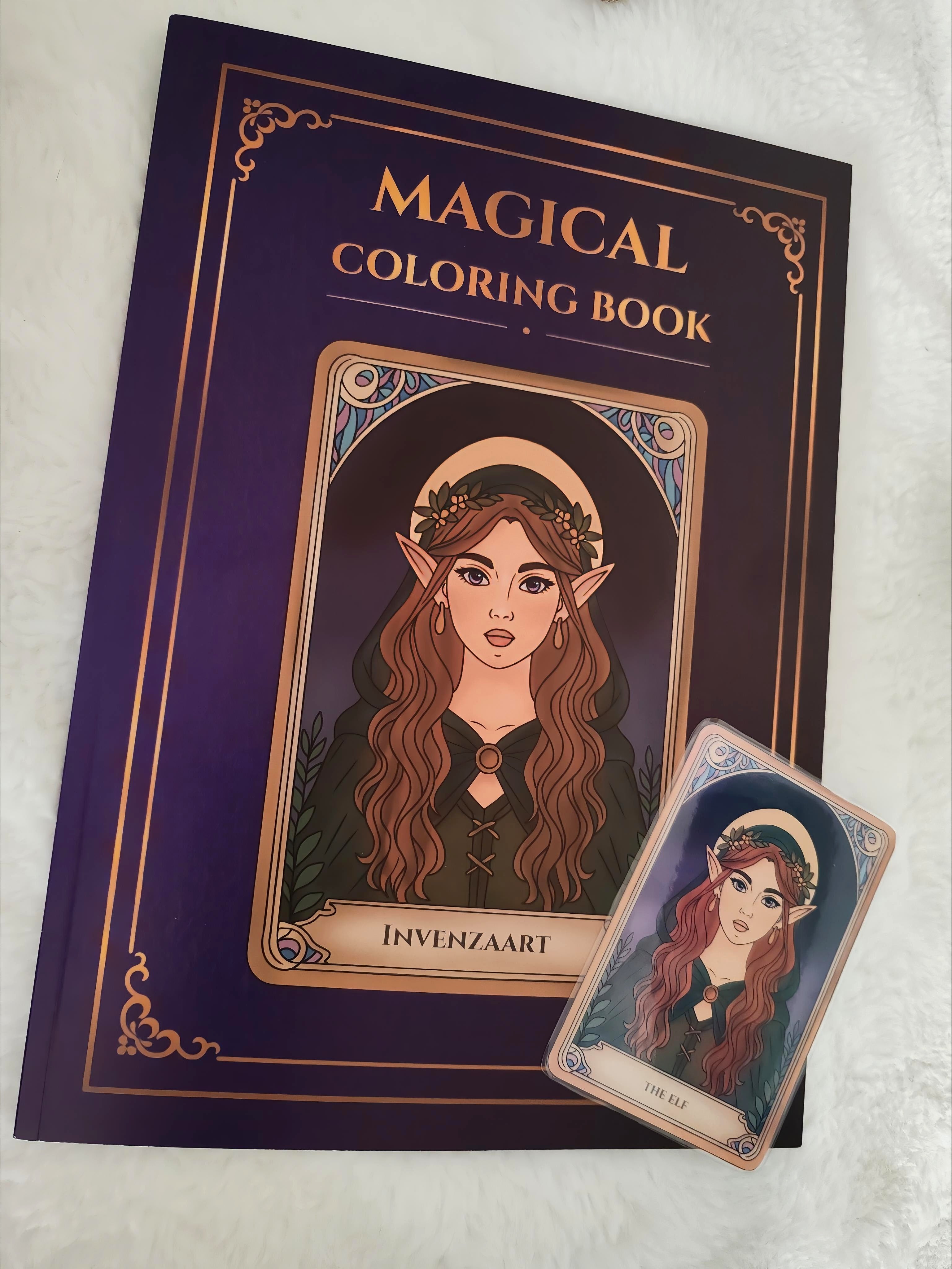 Grimoire Magique à Colorier personnalisé (PDF)